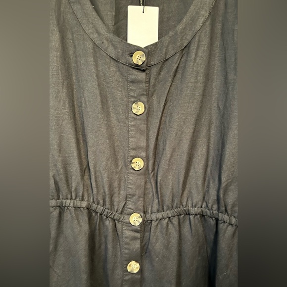 Linen shirt dress, size 10 (Australian size 14), NWT - Picture 2 of 3